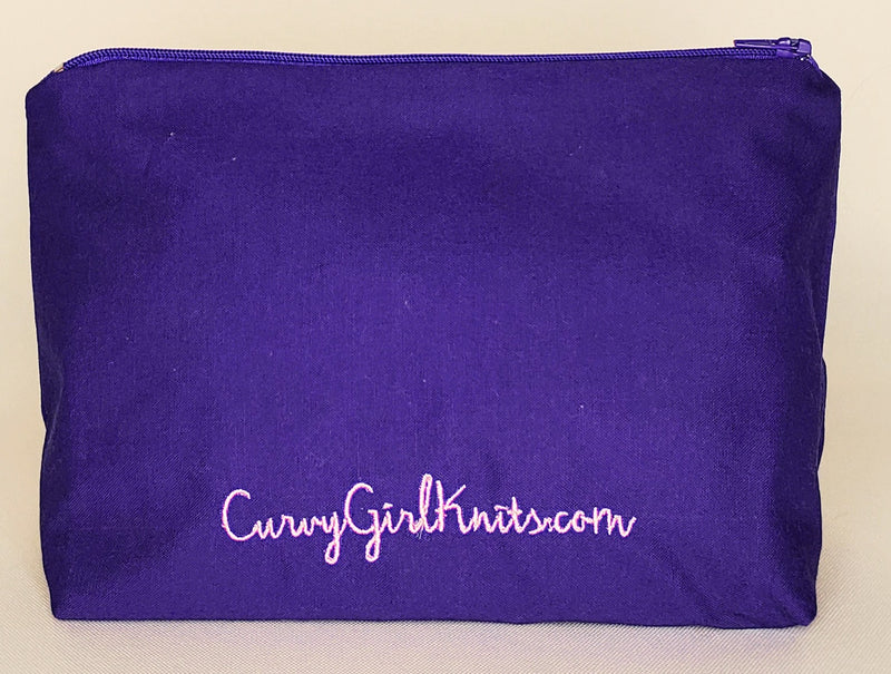 Adoro Mis Cuervas! Embroidered Make-up/Accessories Bag. Comes in a variety colors!
